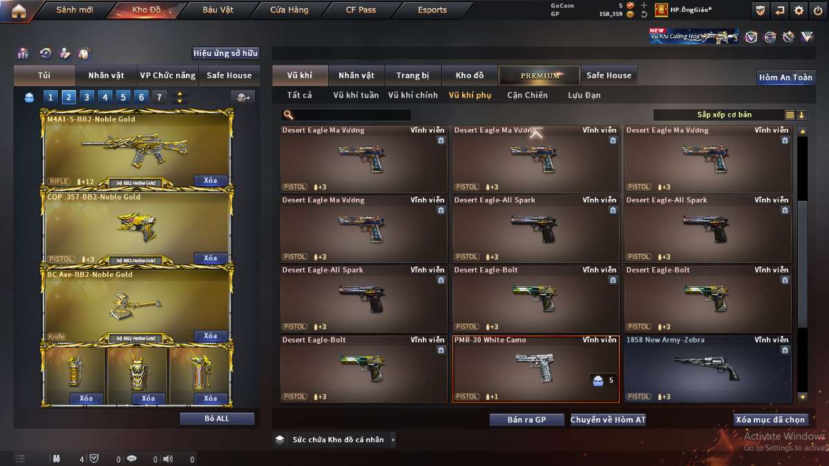 shop acc cf uy tin gia re
